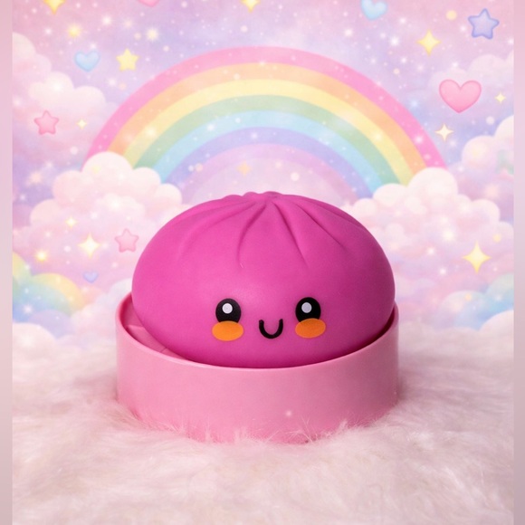Bao-Bun Other - Pink Bao Bun Squishy – Sensory Fidget Toy